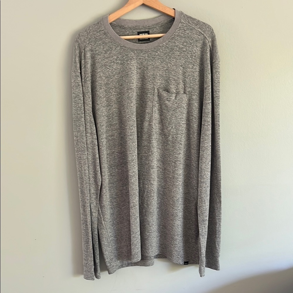 prAna Cardiff Men’s Long Sleeve Hemp Blend Pocket T-Shirt XL